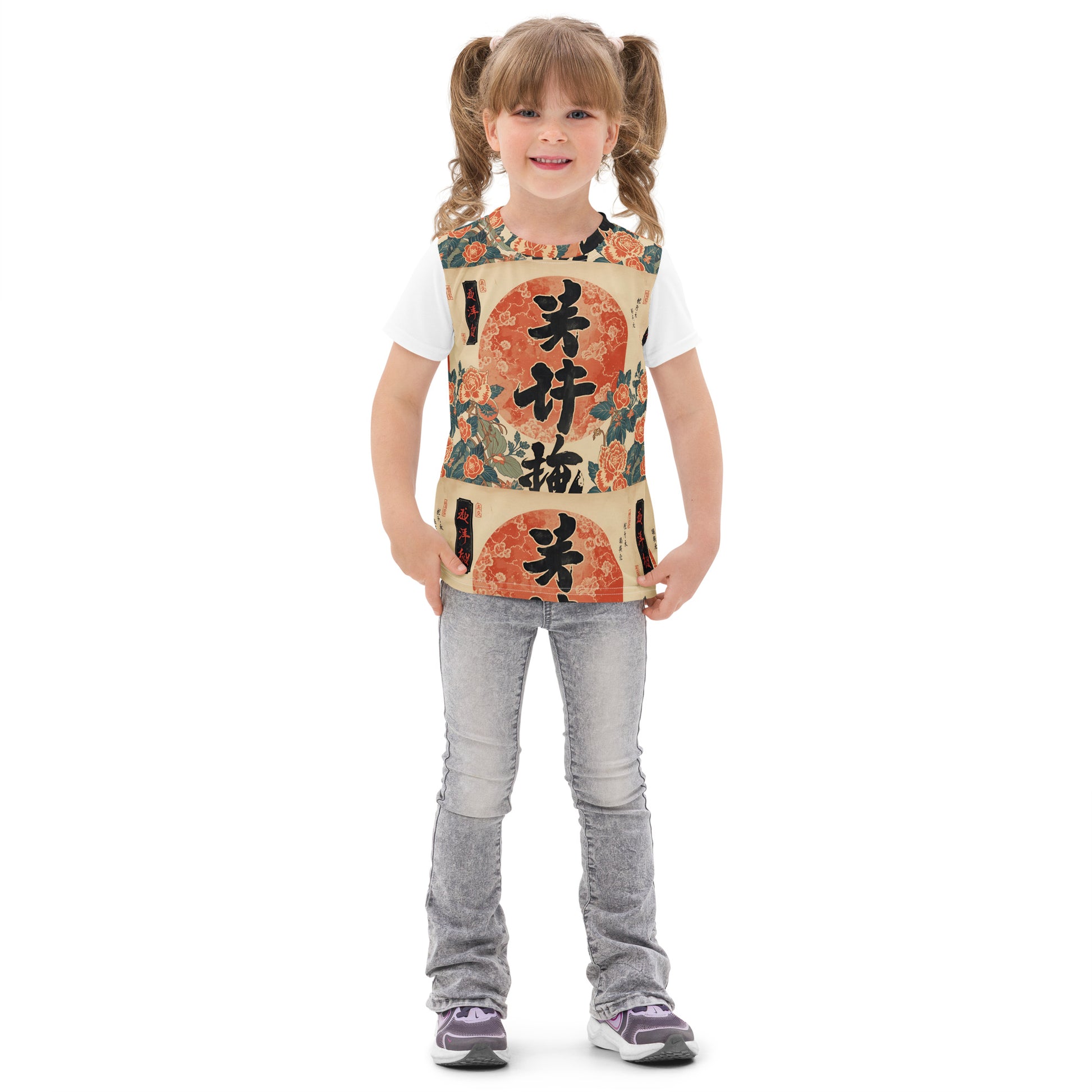 ChiŌji Drift® Shodō Design Kids cotton crew neck t-shirt