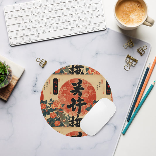 ChiŌji Drift® Shodō Design Round mouse pad